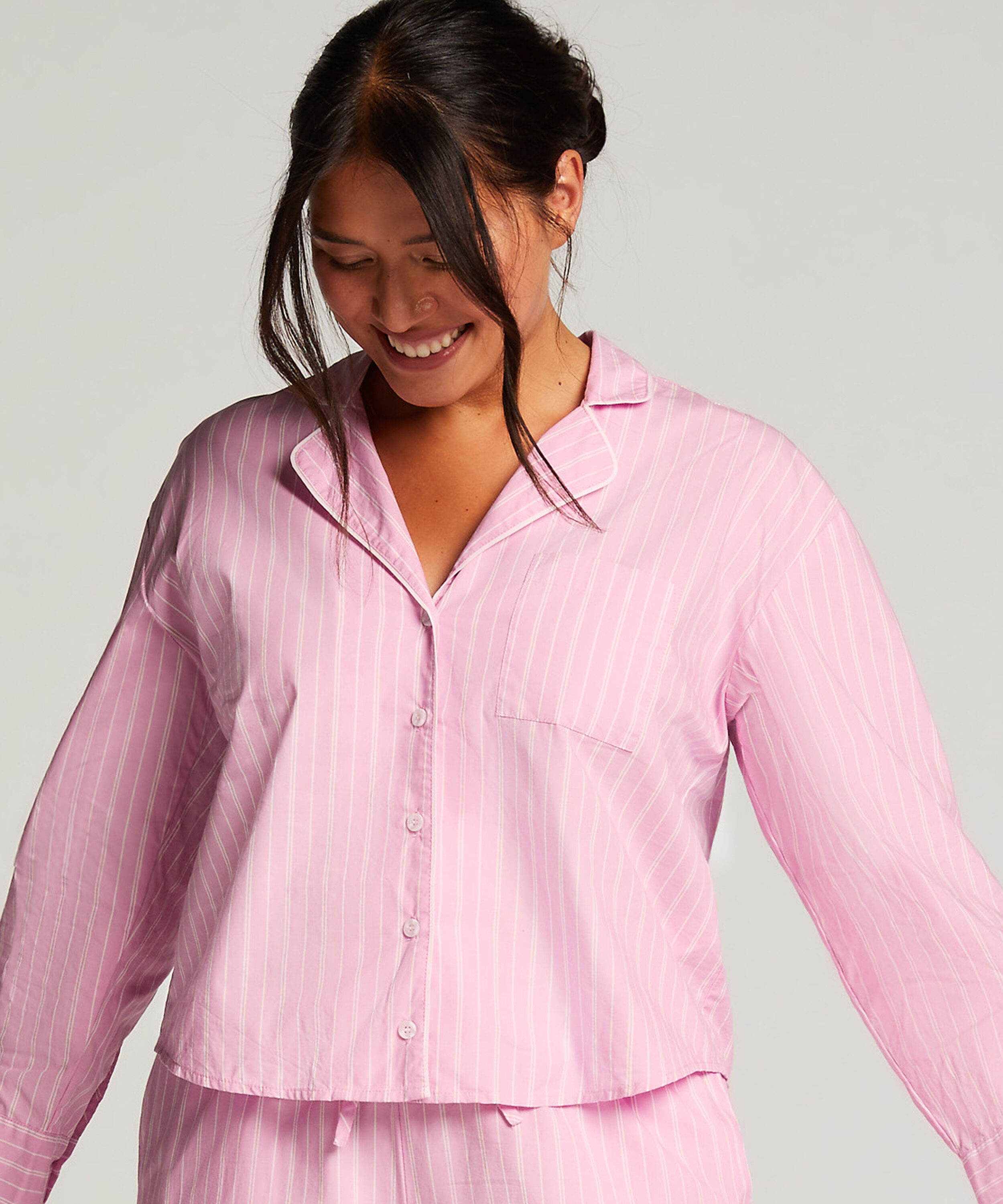 Bawełniana g&oacute;ra od piżamy, R&oacute;żowy