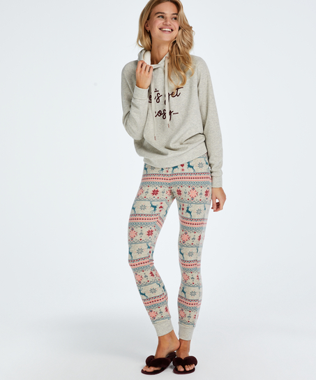 Micro Fleece Leggings, Beżowy