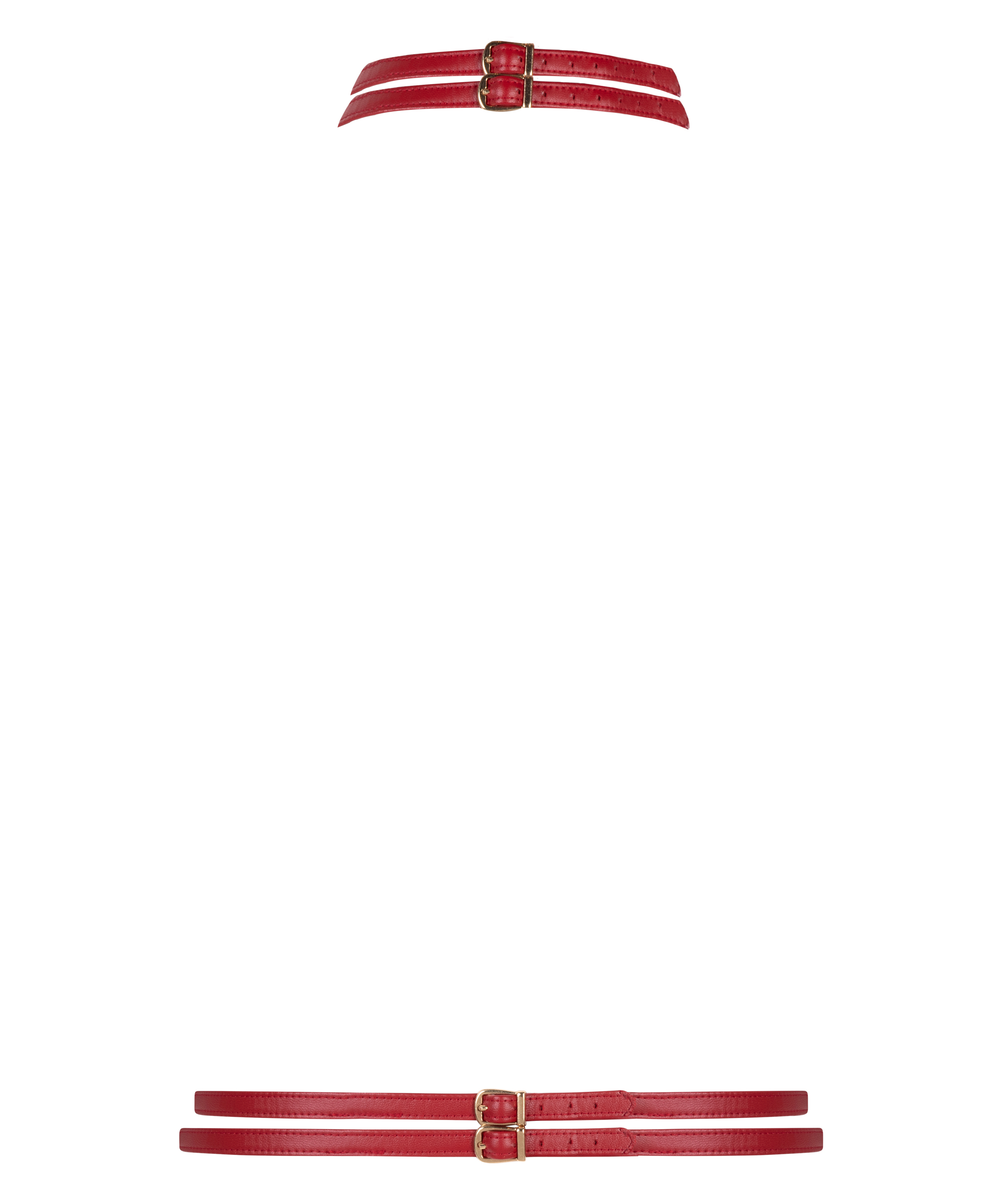 Private Uprząż ze sztucznej sk&oacute;ry, Czerwony, main