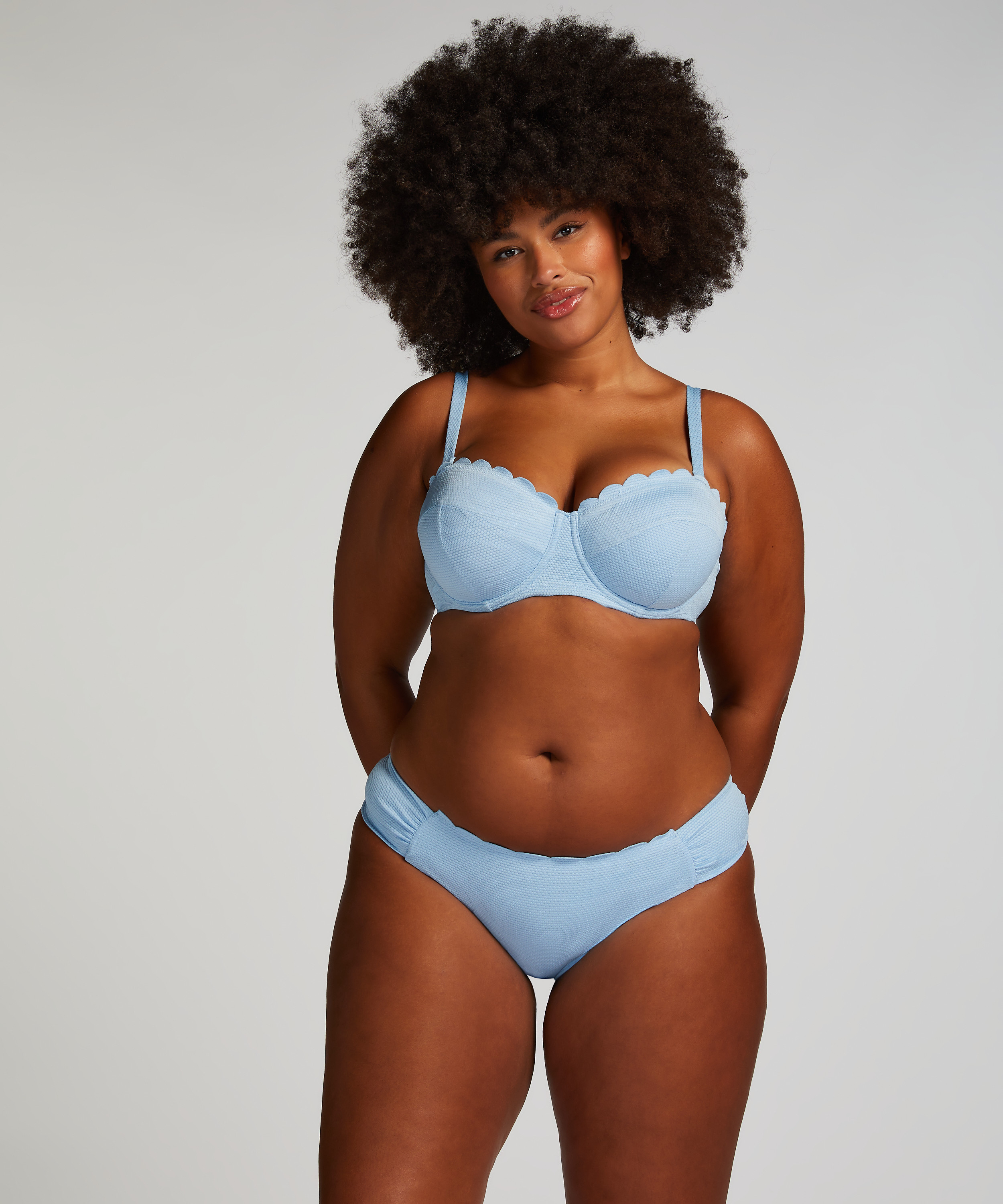 Majtki Bikini Rio Scallop, Niebieski, main