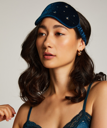 Maska do spania Velours, Zielony