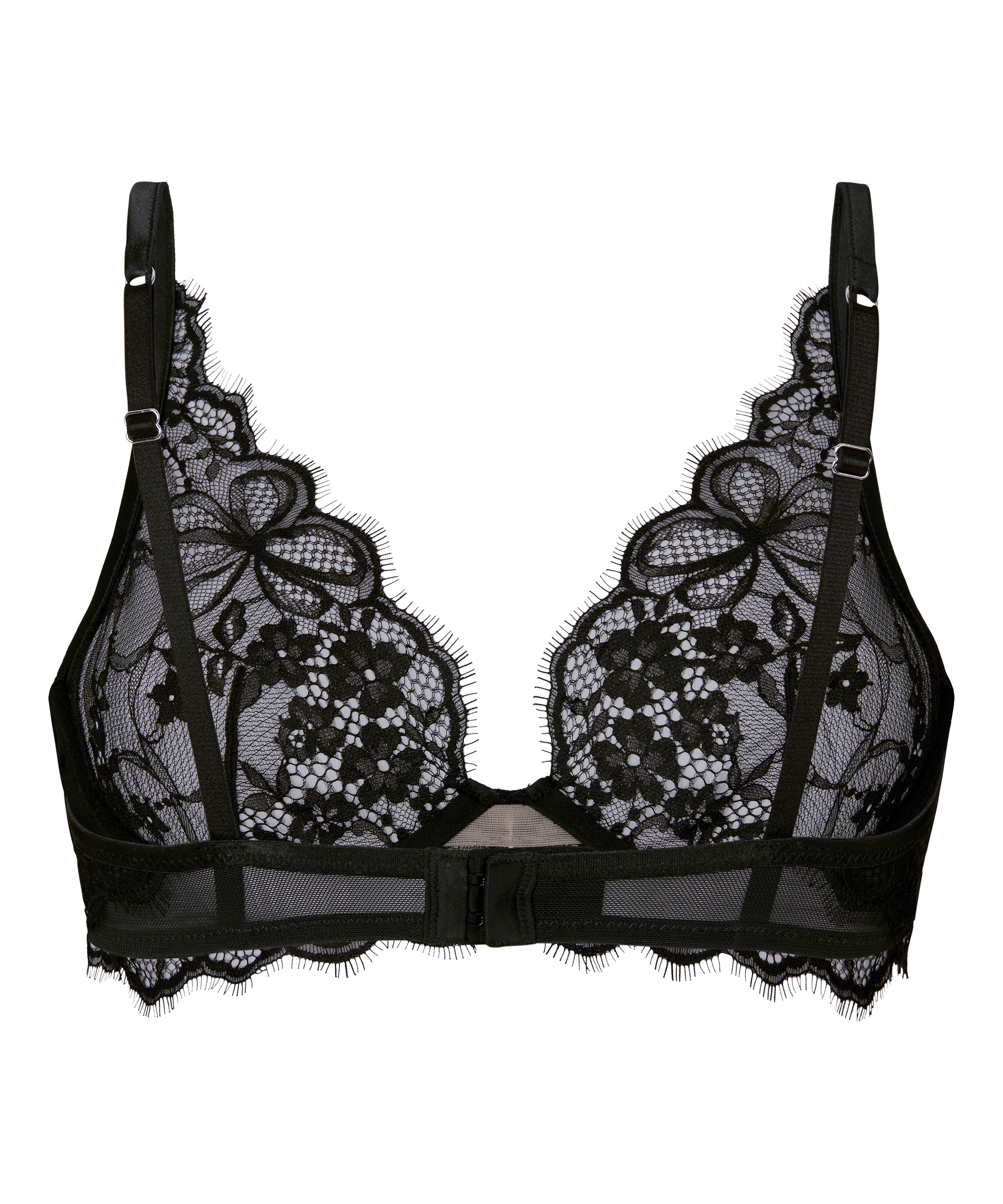 Biustonosz z Fiszbinami Bez Wkładek Prina, Czarny, main