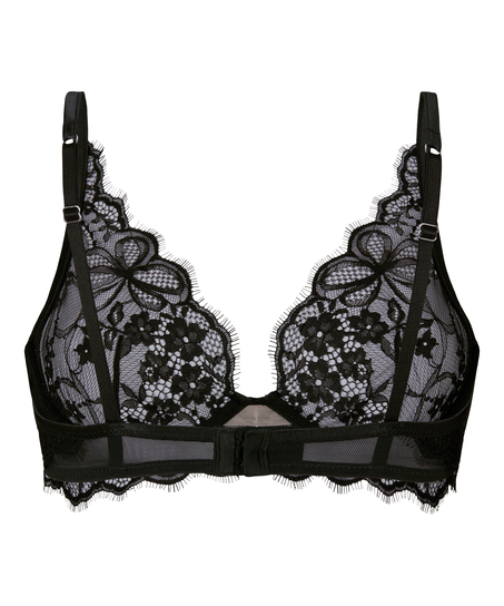 Biustonosz z Fiszbinami Bez Wkładek Prina, Czarny