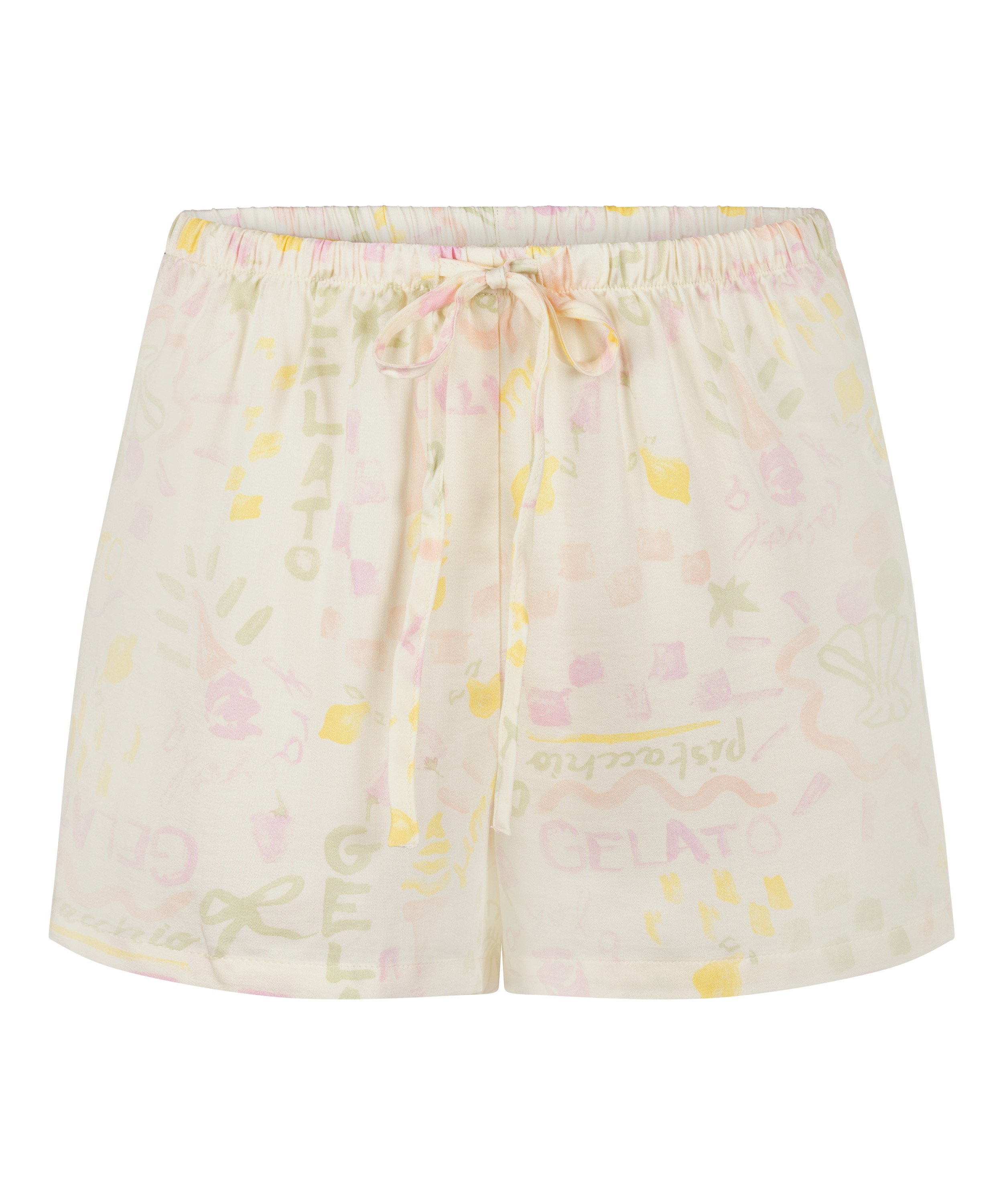 Satynowe szorty, Biały, main