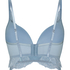 Biustonosz Push‑Up typu Longline Rosie, Niebieski