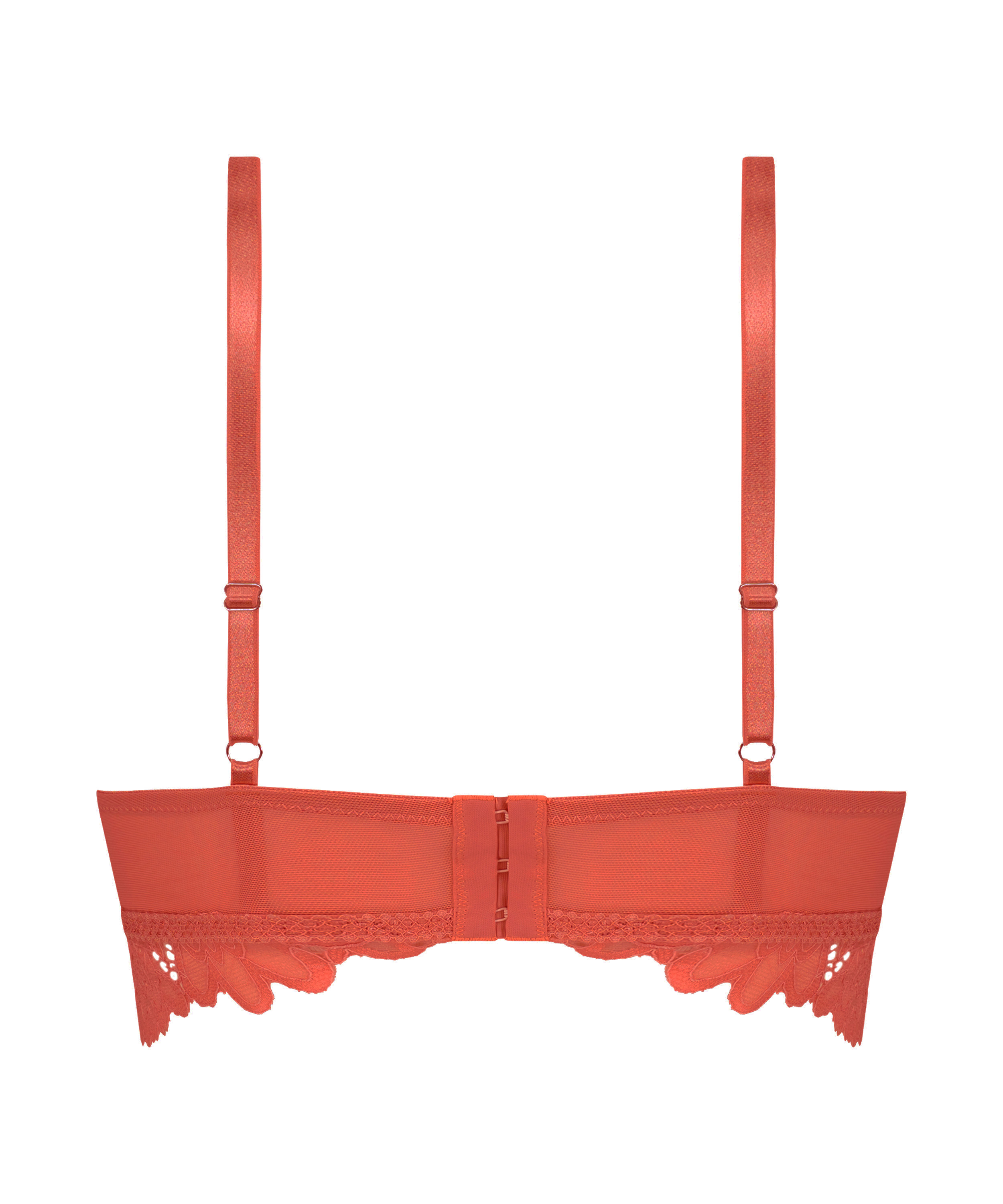 Usztywniany biustonosz bez fiszbin Longline Shiloh, Czerwony, main