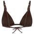 Tr&oacute;jkątny Biustonosz Bikini Riva, Brązowy