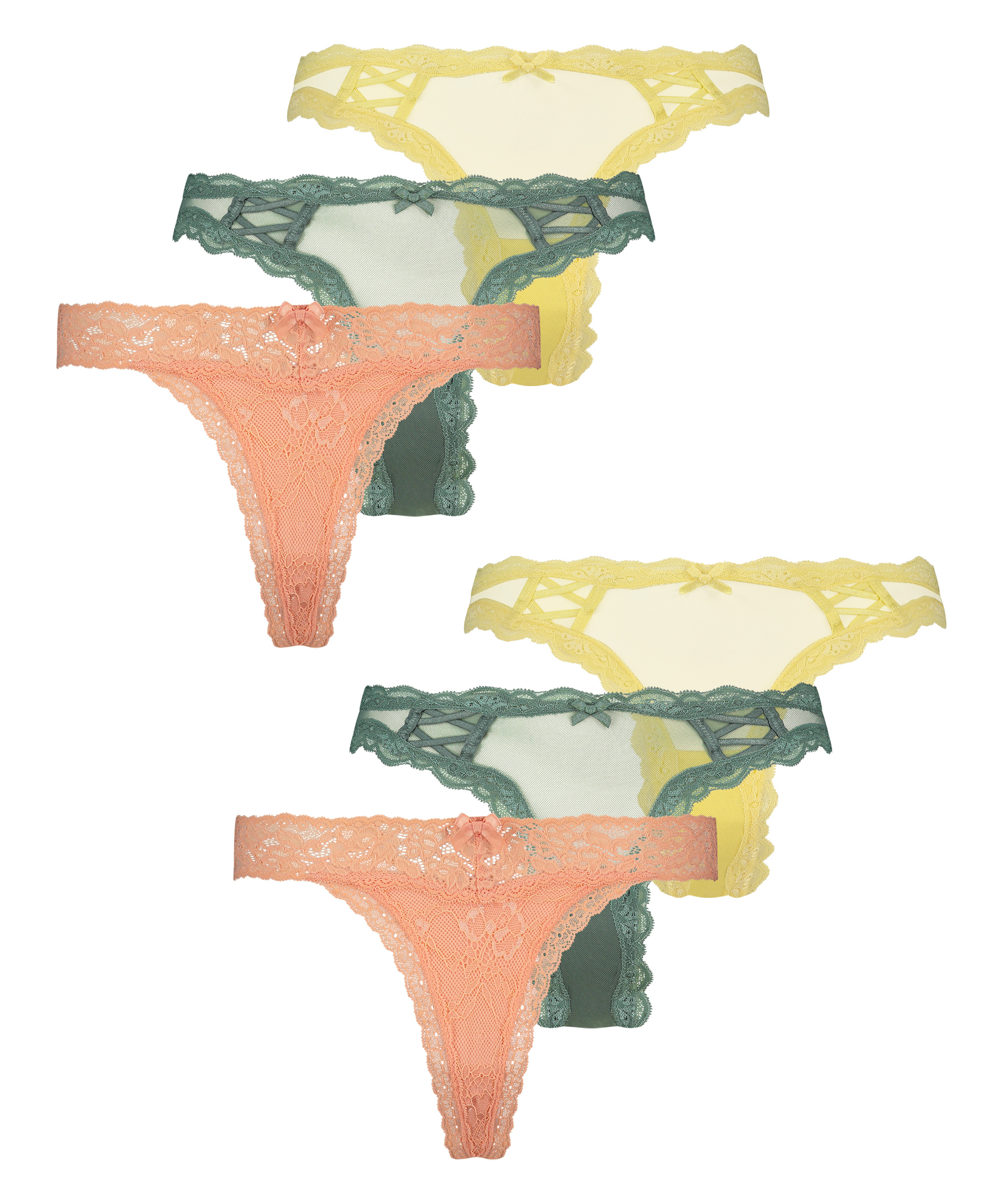 6 par majtek brazylijskich, Żółty, main