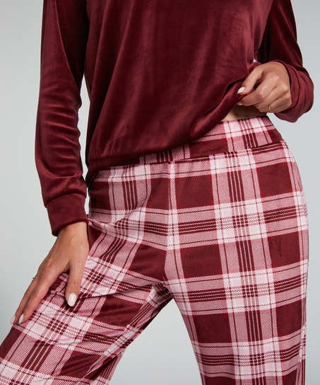 Piżama we wzór Velours, Fioletowy