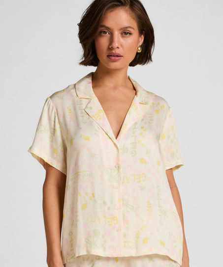 Satynowa narzutka, Biały