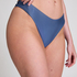 Majtki Bikini Wysoko Krojona Sardinia, Niebieski