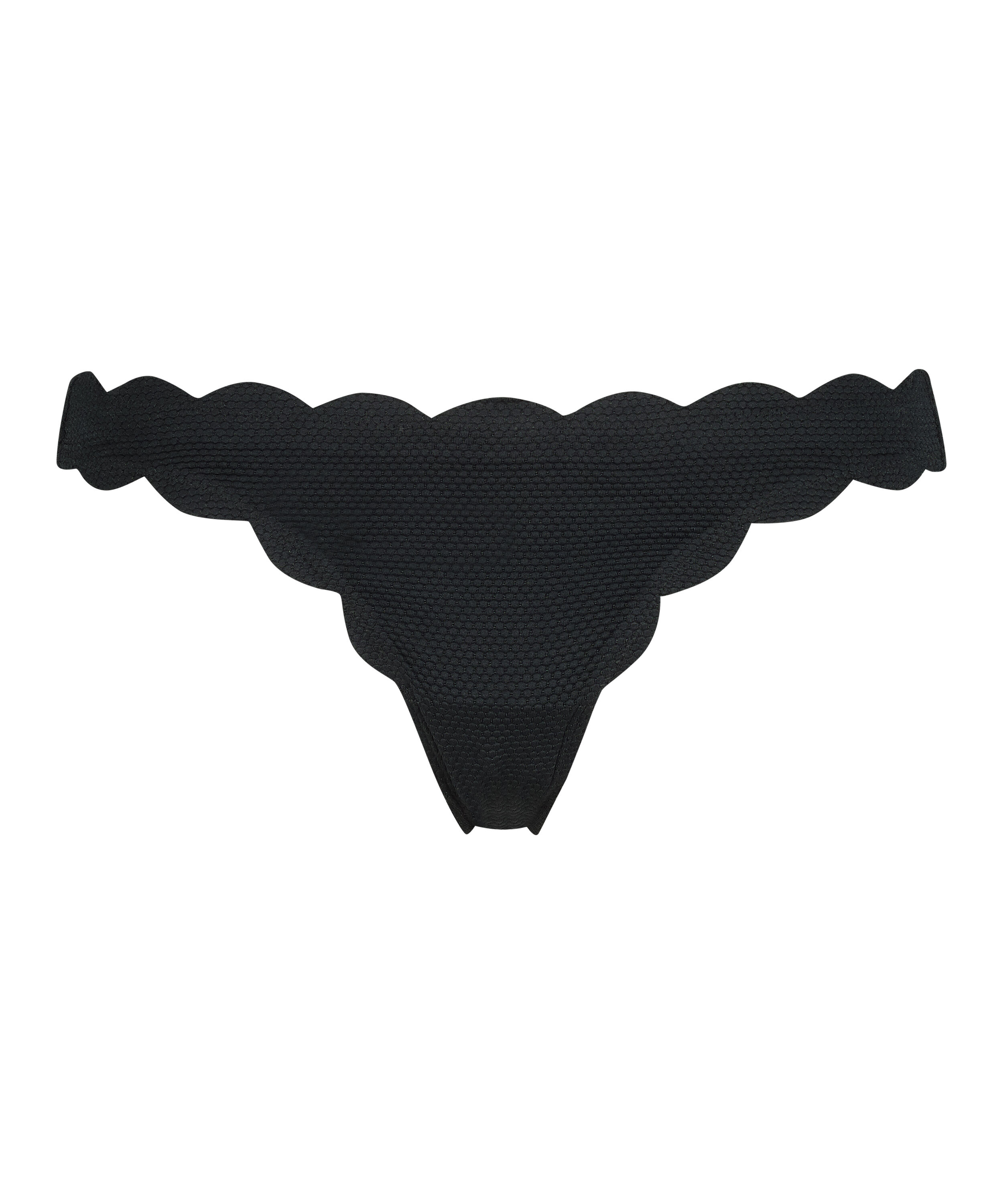 Majtki Bikini Rio Scallop, Czarny
