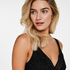 Graphic Lace slipdress, Czarny