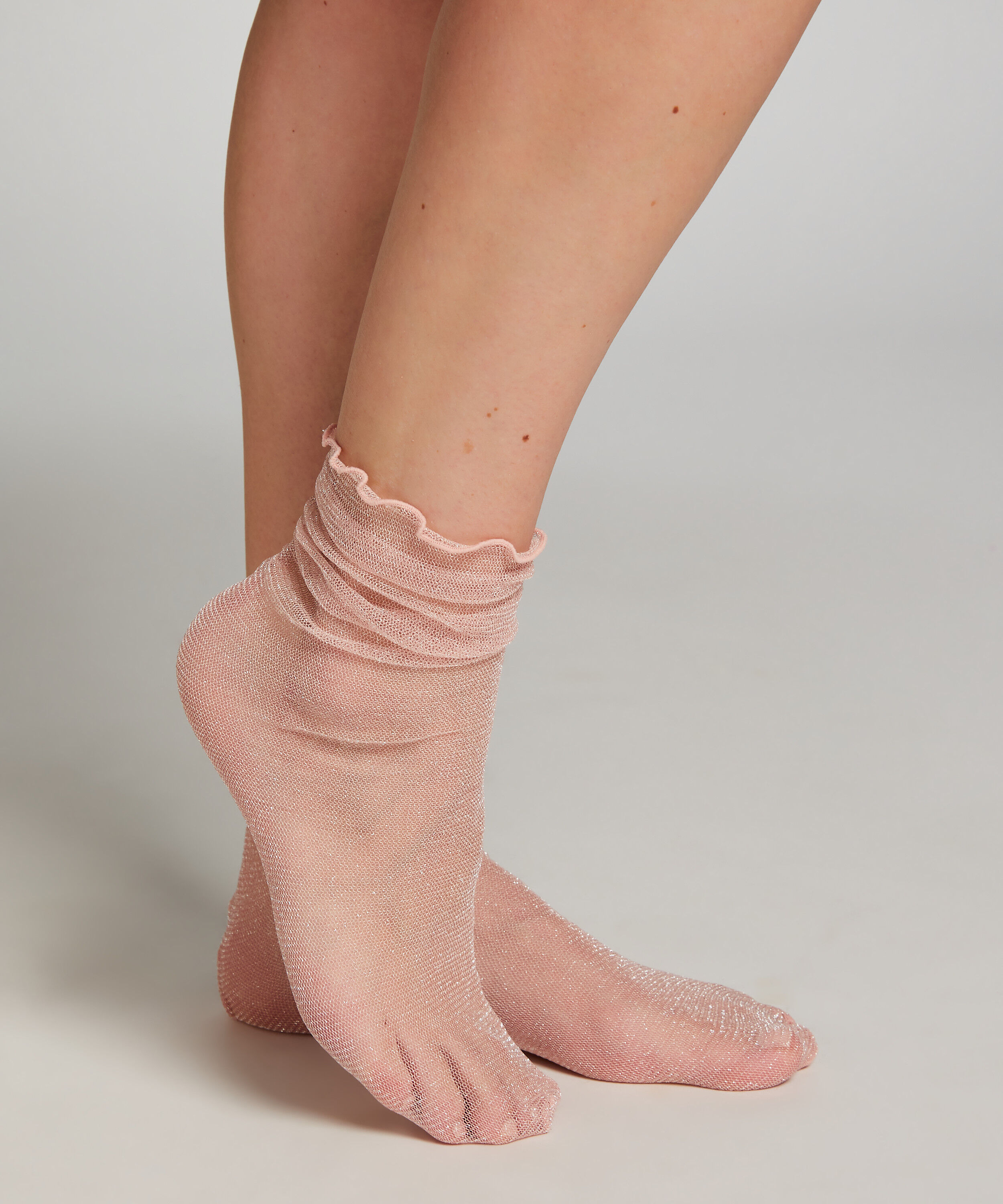 Skarpety Glitter, R&oacute;żowy