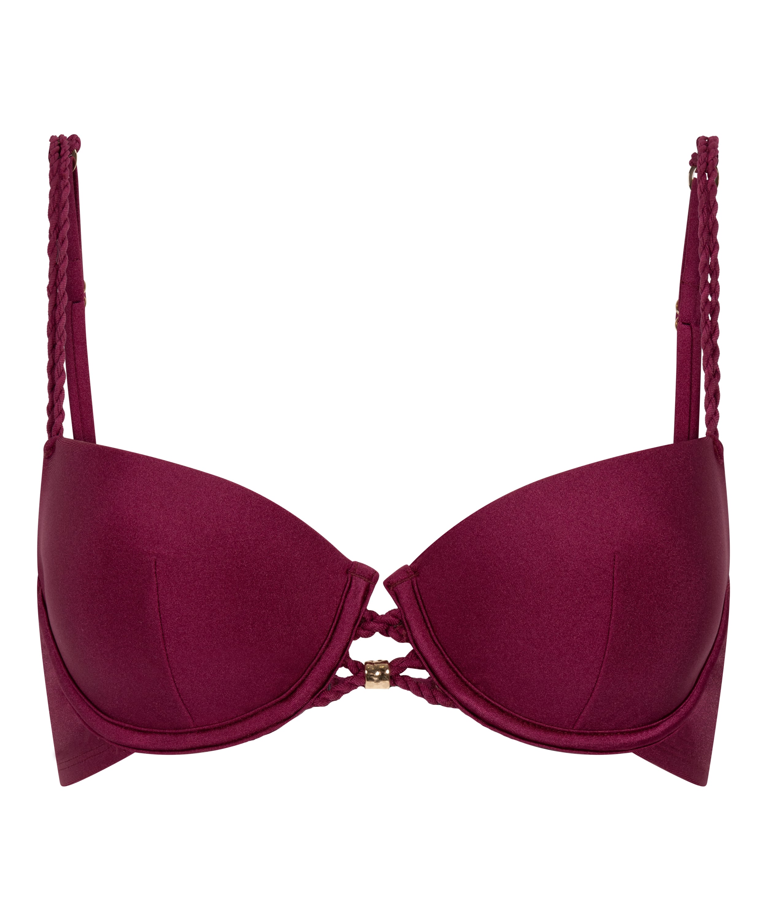 Usztywniany top bikini z fiszbinami Marrakech, Czerwony, main