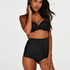 Sculpting scallop high waisted brief - Level 3, Czarny
