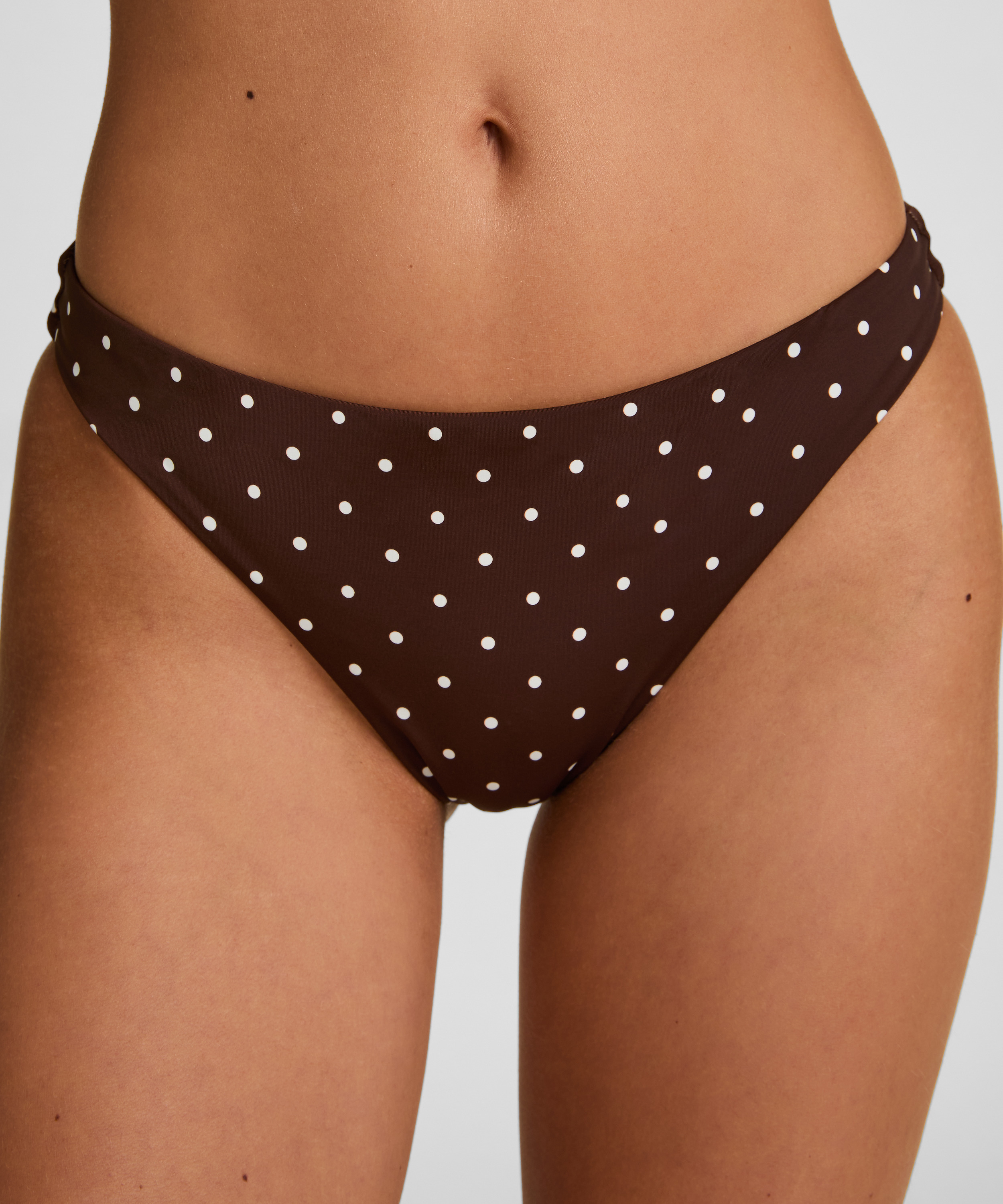 Figi Bikini Highleg Algarve, Brązowy, main