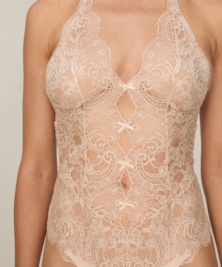 Halter Body Sylvia, Beżowy