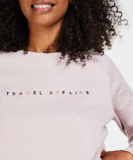 Long-Sleeved Sweater, Fioletowy