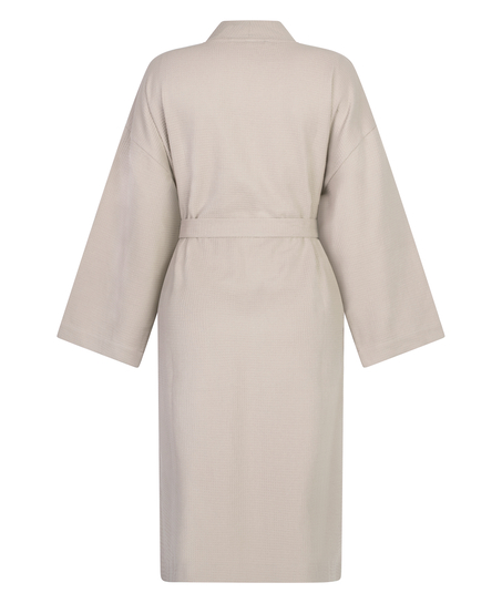 Szlafrok Waffle, Beżowy