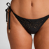 Figi od bikini Boho Cheeky, Czarny