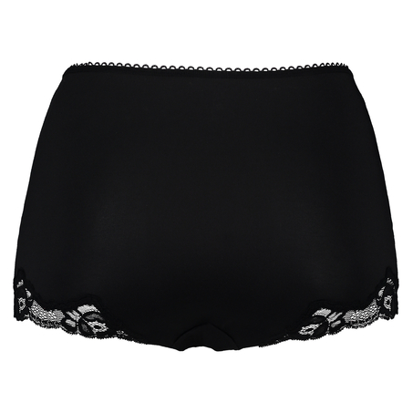 Koronkowe majtki maxi Rio Secret, Czarny