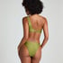 Figi bikini z wysokim wycięciem Holbox, Zielony