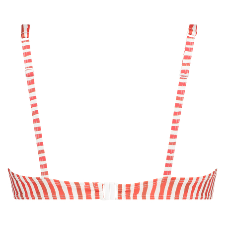 Nieusztywniona góra od bikini z fiszbinami Julia, Czerwony