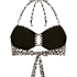 G&oacute;ra od Bikini Bandeau Leopard, Czarny