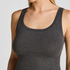 Singlet top z miękkiej bawełny, Szary