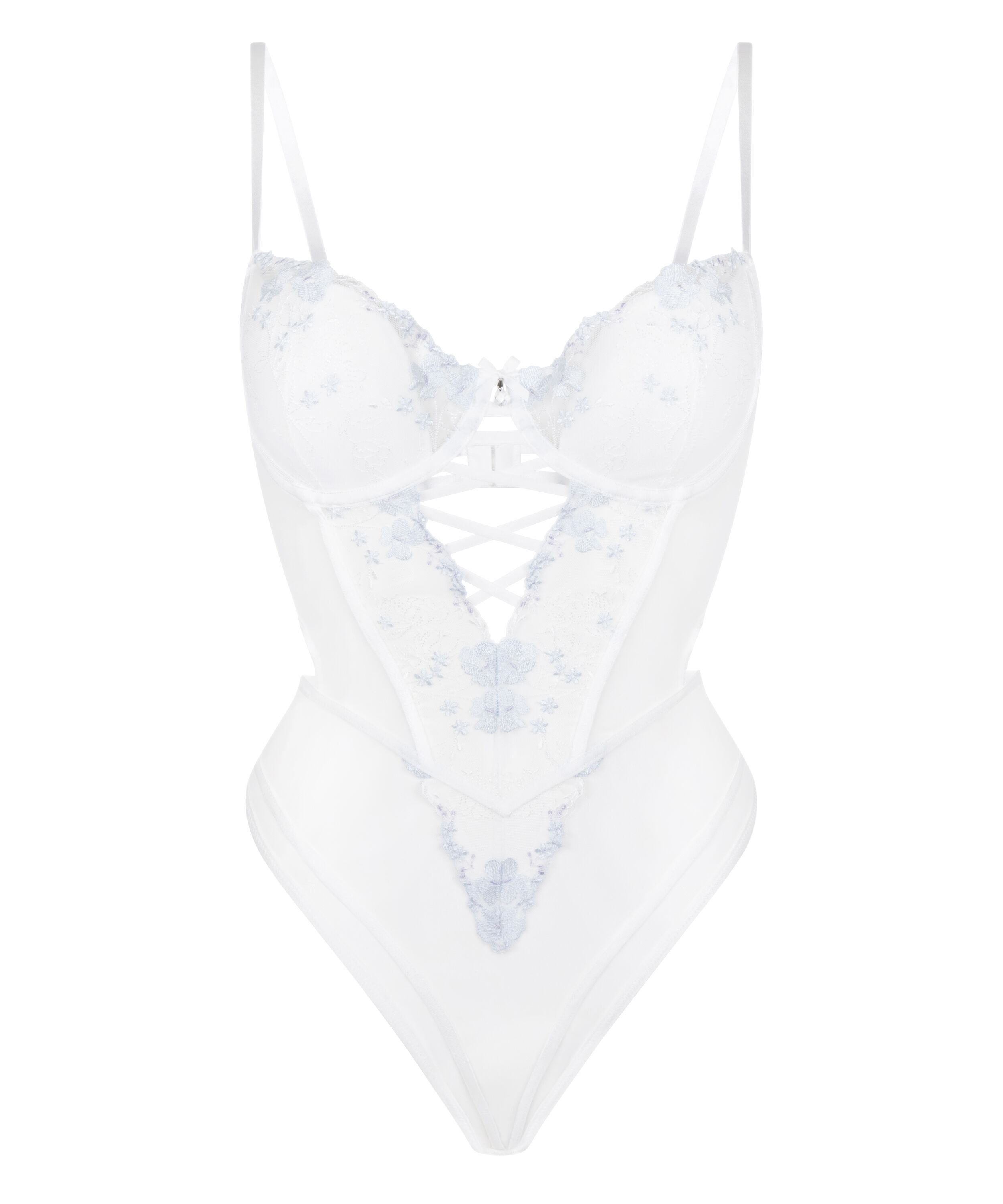 High Waisted Brazilian Miri, Biały