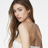 Delilah Padded Underwired Strapless Bra, Biały