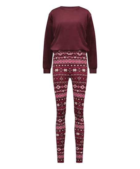 Piżama z torbą, Czerwony