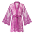 Kimono z koronką Isabelle, Fioletowy