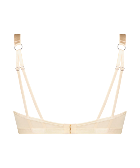 Nieusztywniony biustonosz z fiszbinami Madelyn, Beżowy