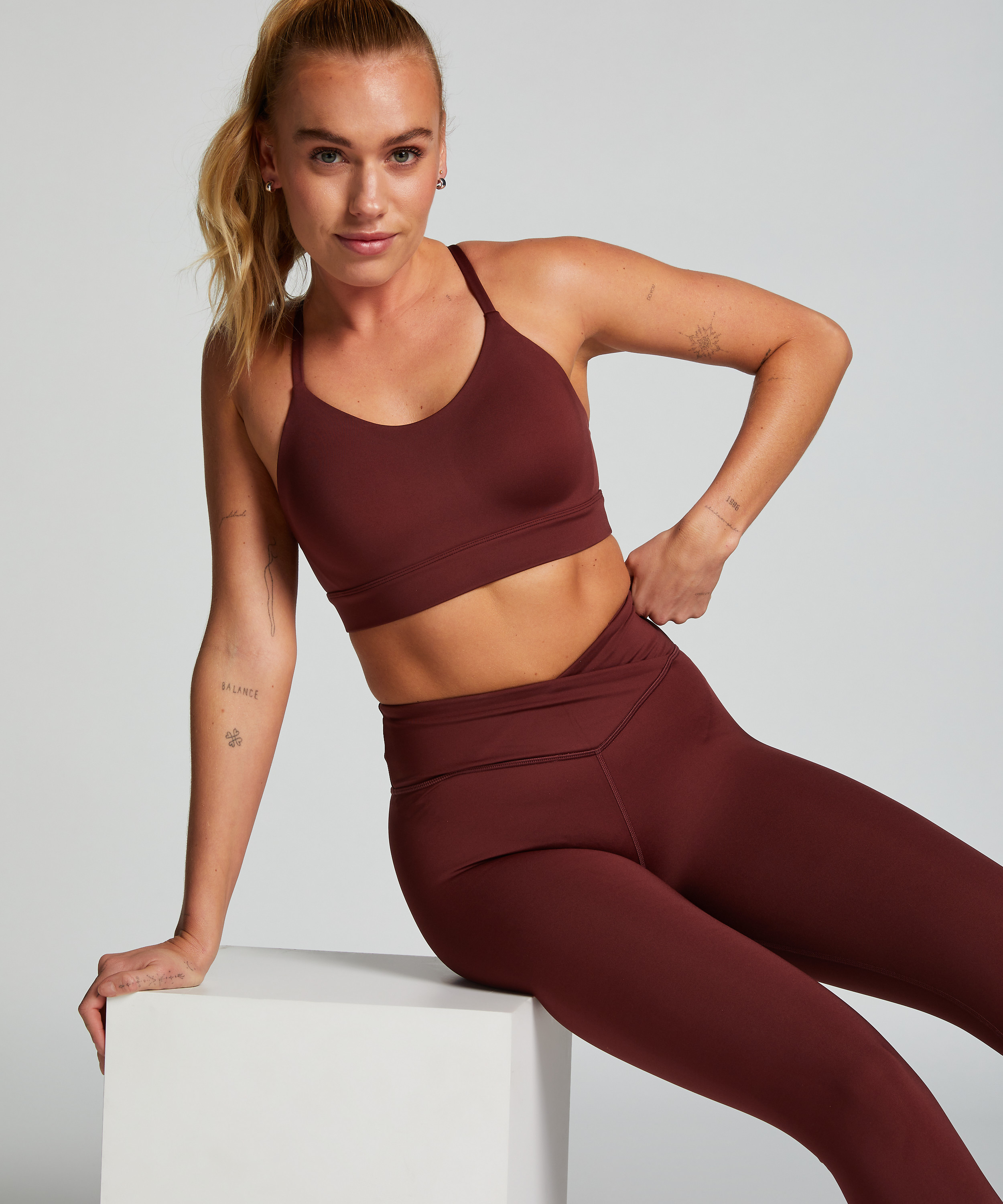 HKMX  Stanik sportowy poziom 1, Czerwony, main