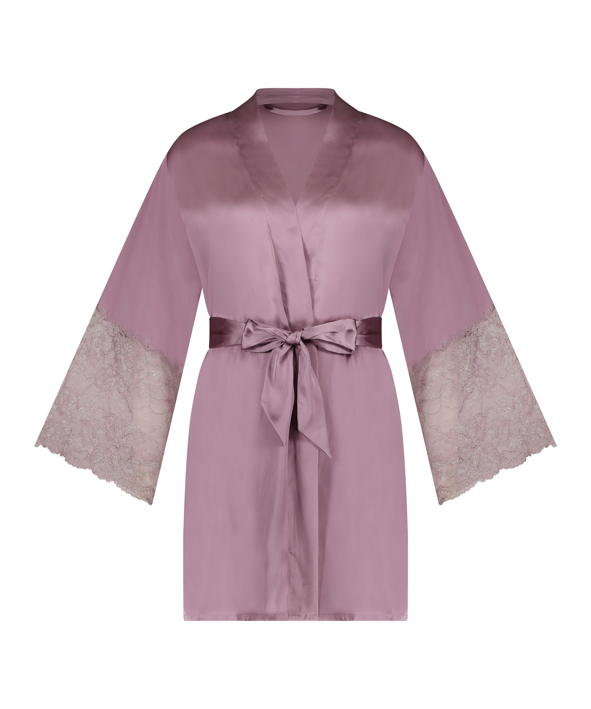 Satynowe kimono, Fioletowy, main