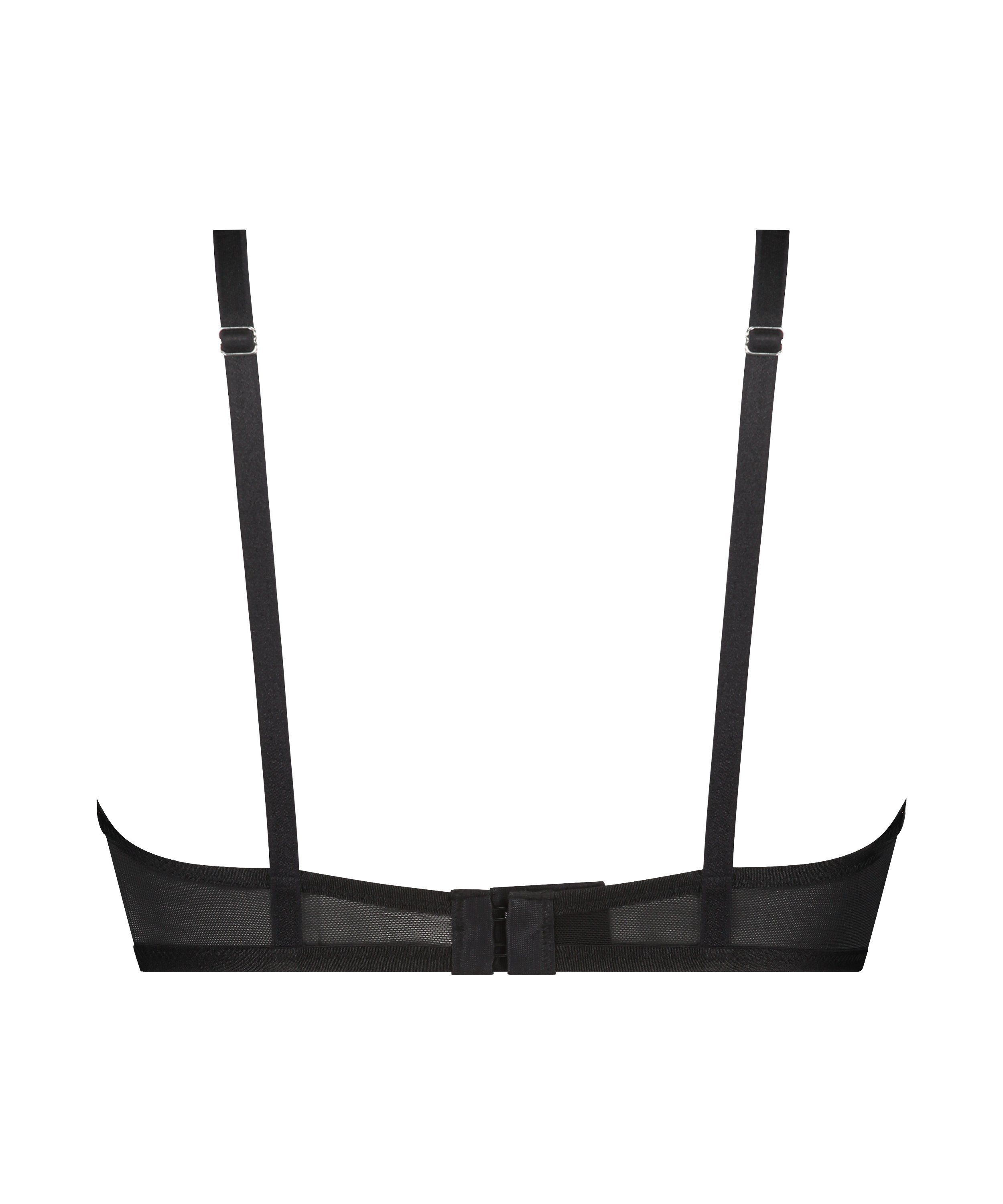 Nieusztywniany biustonosz z fiszbinami Blaise, Czarny, main