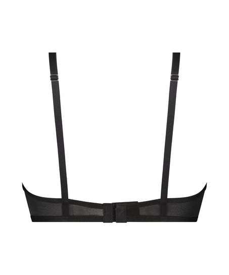 Nieusztywniany biustonosz z fiszbinami Blaise, Czarny