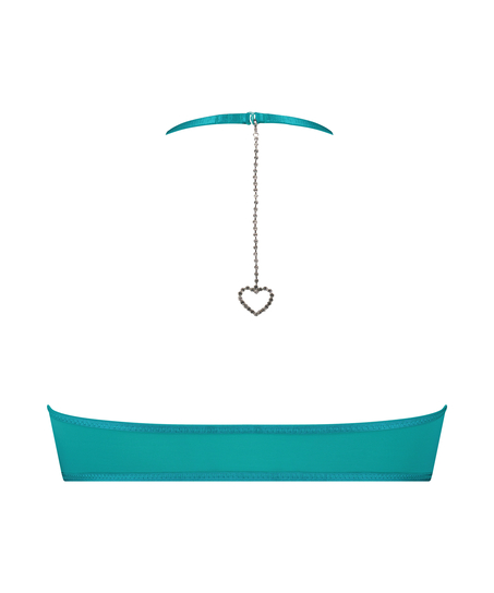 Nieusztywniany biustonosz z fiszbinami Jewel, Zielony