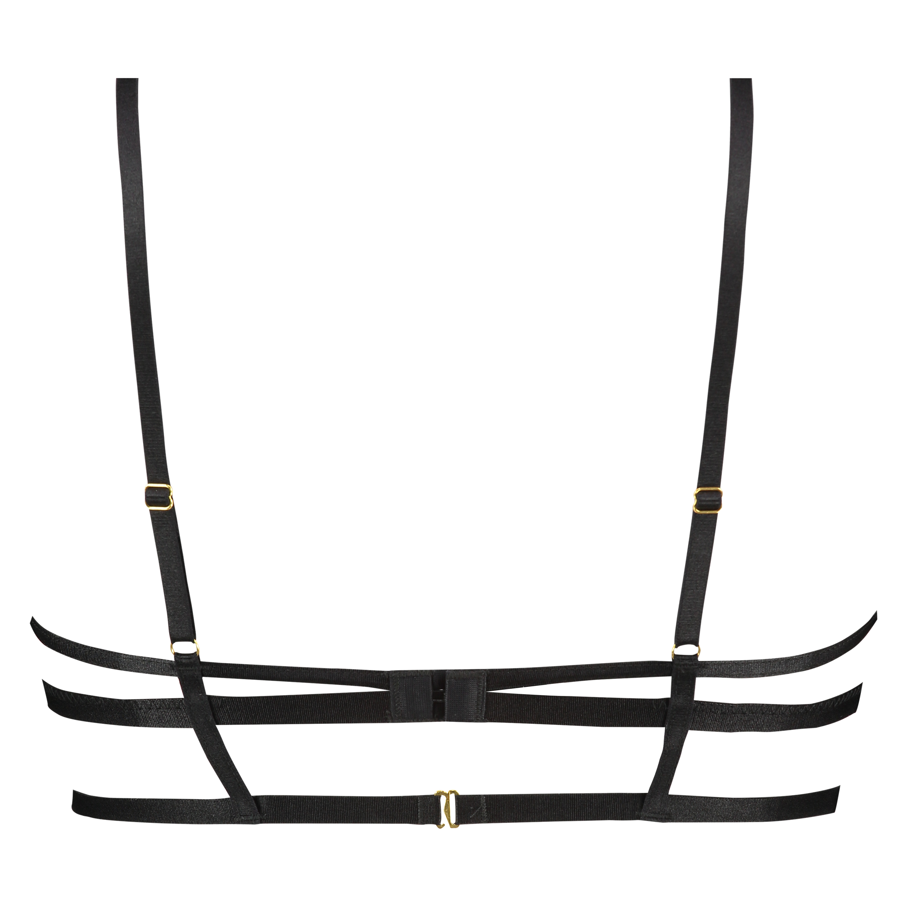 Bella Triangle Bralette, Czarny, main