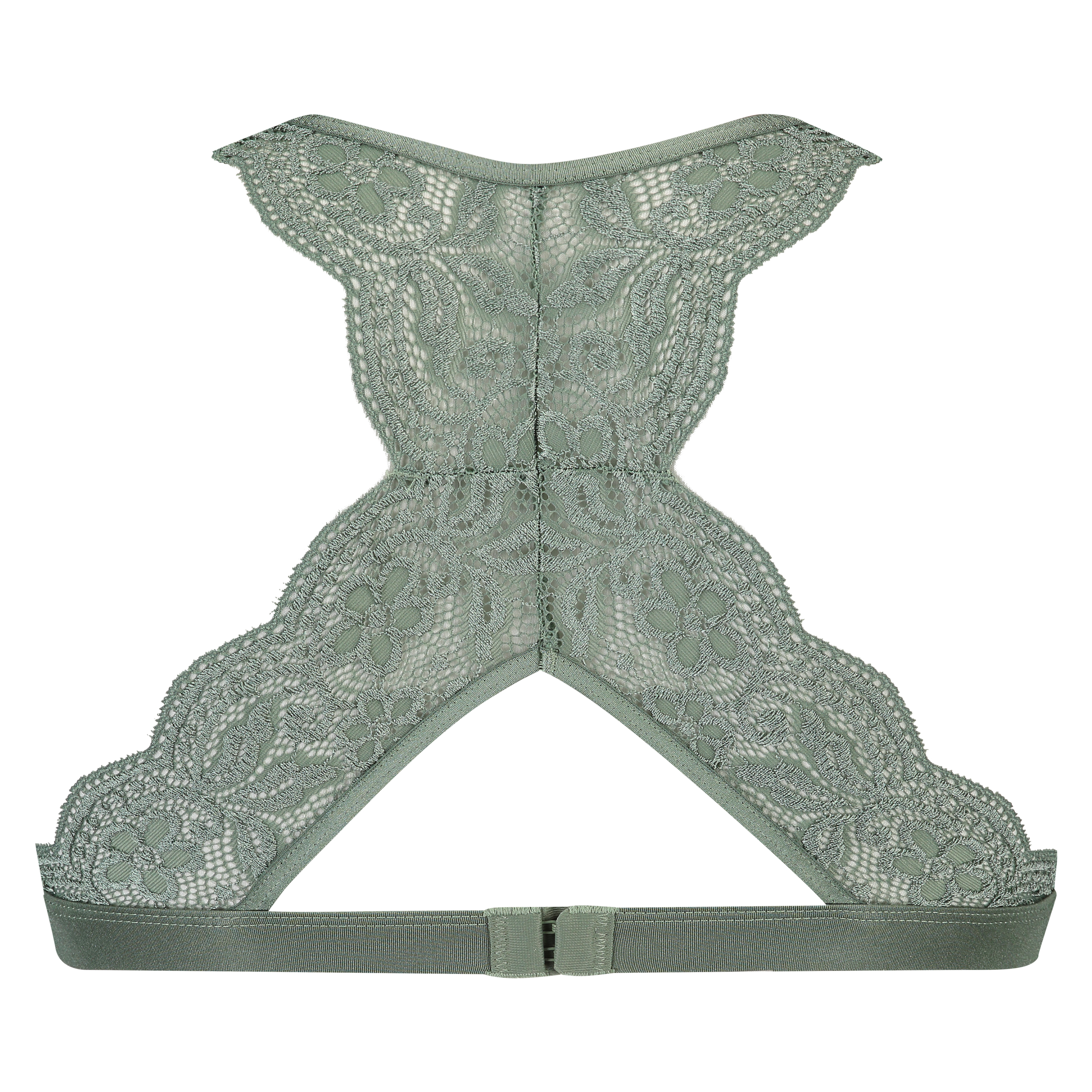 Halter racerback bralette, Zielony, main