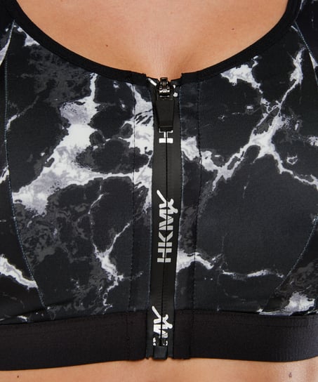 Biustonosz sportowy HKMX All Star Level 3, Czarny