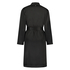 Doutzen satin velvet bathrobe, Czarny
