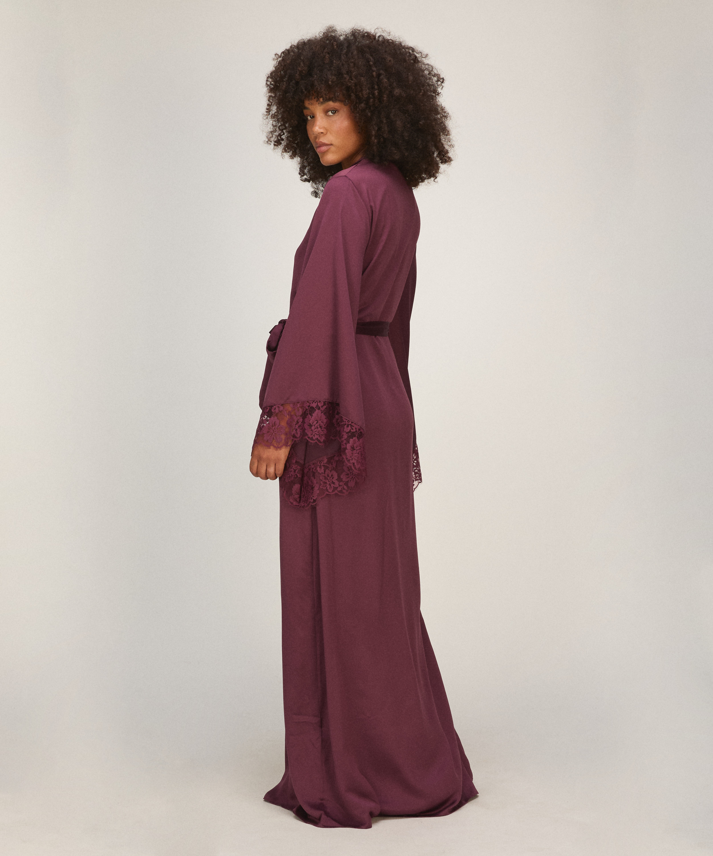 Długie Kimono Lana, Fioletowy, main