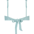 Krótki top bikini Crinkle, Niebieski
