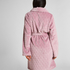 Kr&oacute;tki szlafrok fleece, Fioletowy
