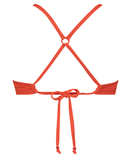 Top bikini Aruana Rib, Pomarańczowy