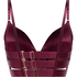 Usztywniany długoszczelny biustonosz push-up z fiszbinami Colette, Fioletowy