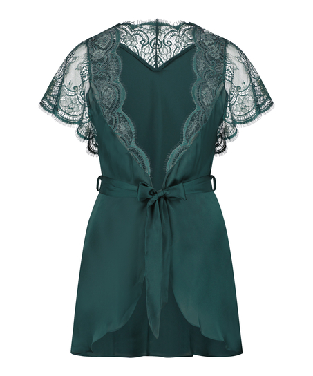 Satynowe kimono Coco, Zielony